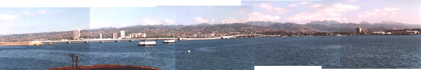 Panoramic from Arizona Memorial