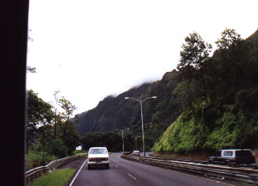 More low clouds driving through the mountains