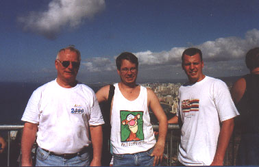 Jim, James, and Eric at Diamond Head rim