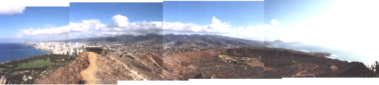 Panoramic from Diamond Head