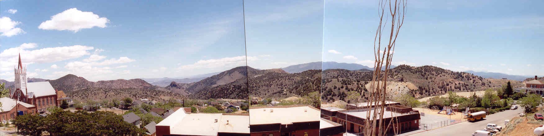 View from C Street in Virginia City