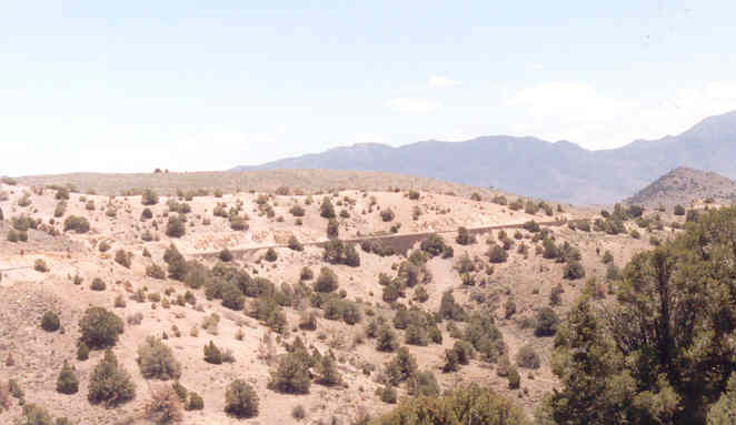 You can see the road we used to get back down to Carson City