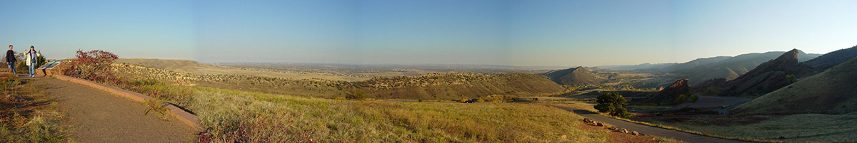 Panoramic view new Red Rocks Amphitheater