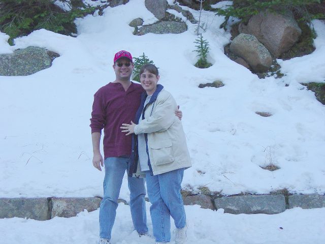 James and Julie in the snow