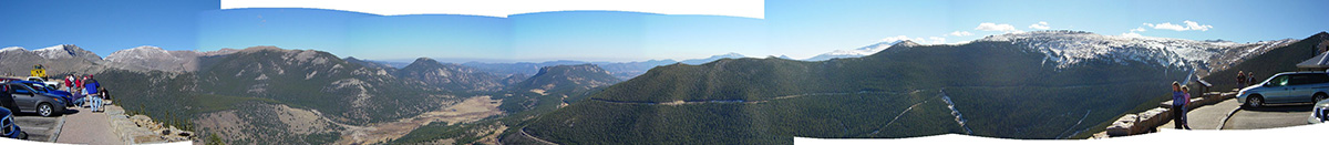 Panoramic image from Rainbow Curve Overlook