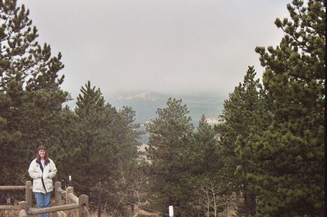 Julie at a scenic overlook