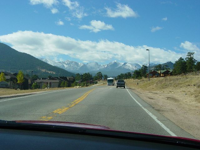 Heading into Rocky Mountain National Park from the east