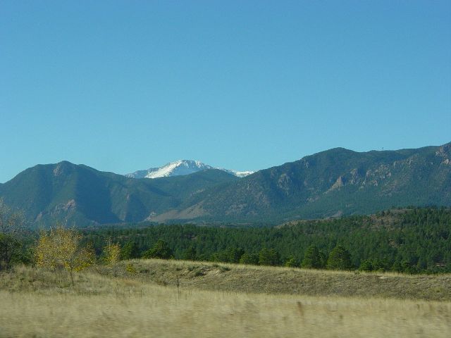 Pike's Peak rising above the front range