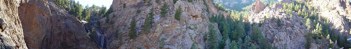 View of the valley looking away from Seven Falls