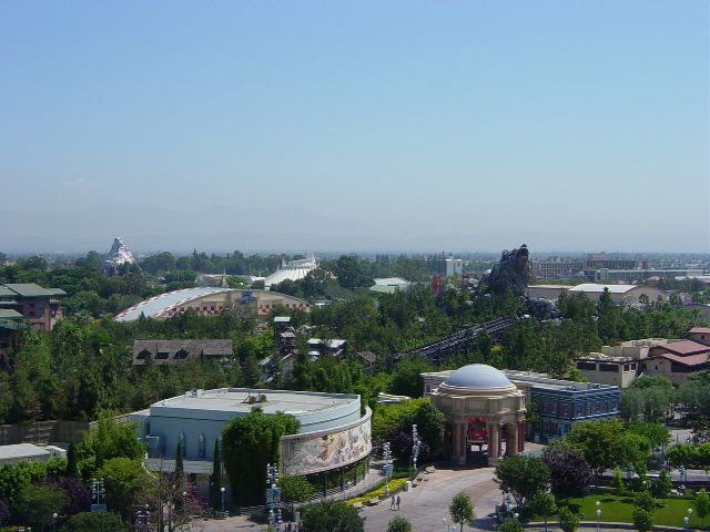 View of buildings from high vantage point
