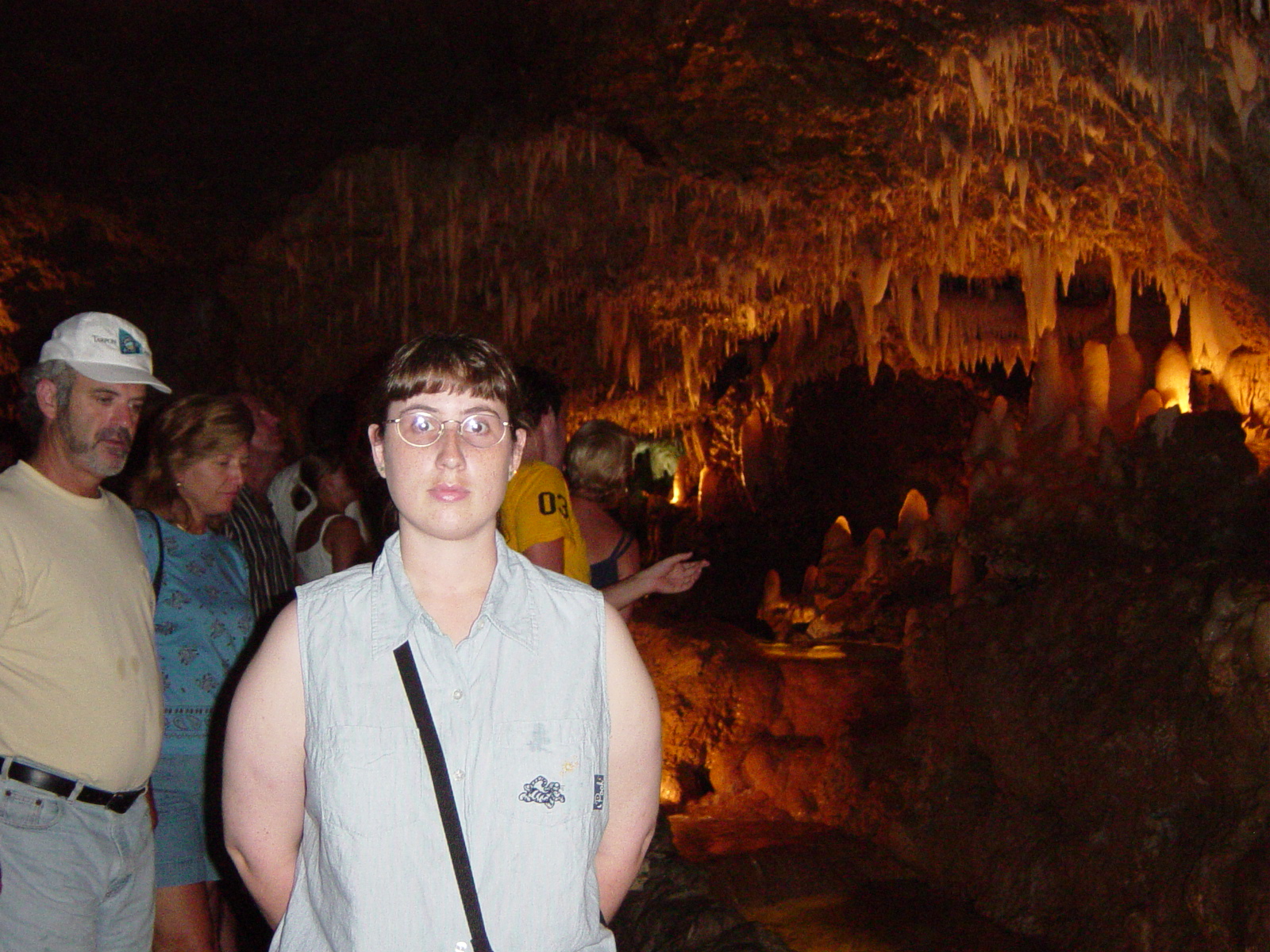Julie in cave