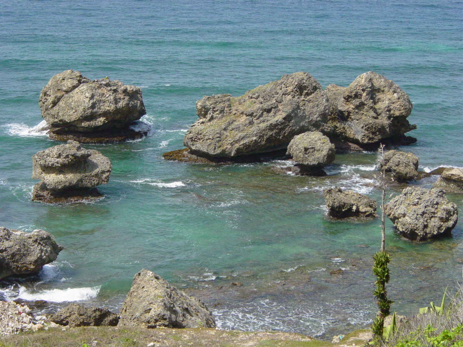 Eroded rock formations