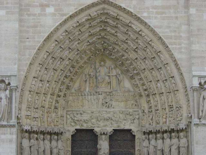 Notre Dame west entrance carvings