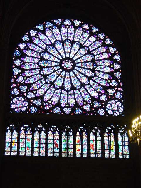 Notre Dame's north rose window
