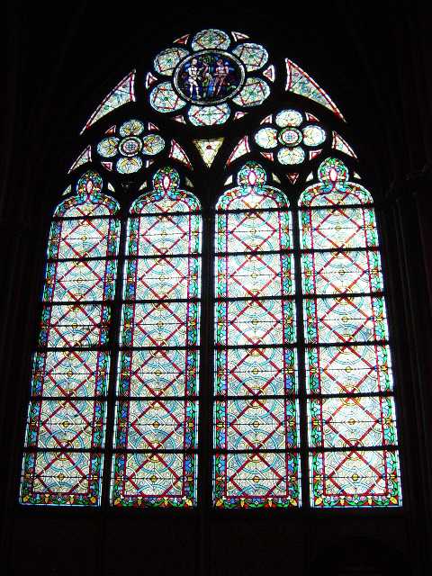 Original Sin stained glass window