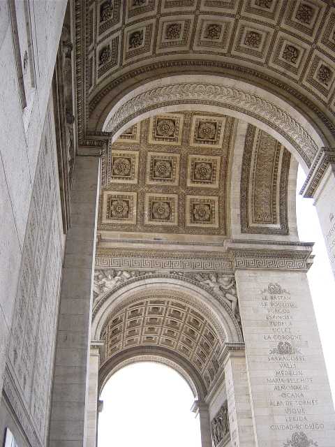 Inside the Arc de Triomphe