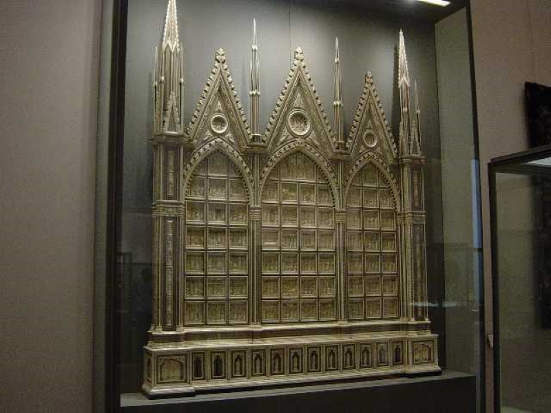 Intricately carved art on display at the Louvre