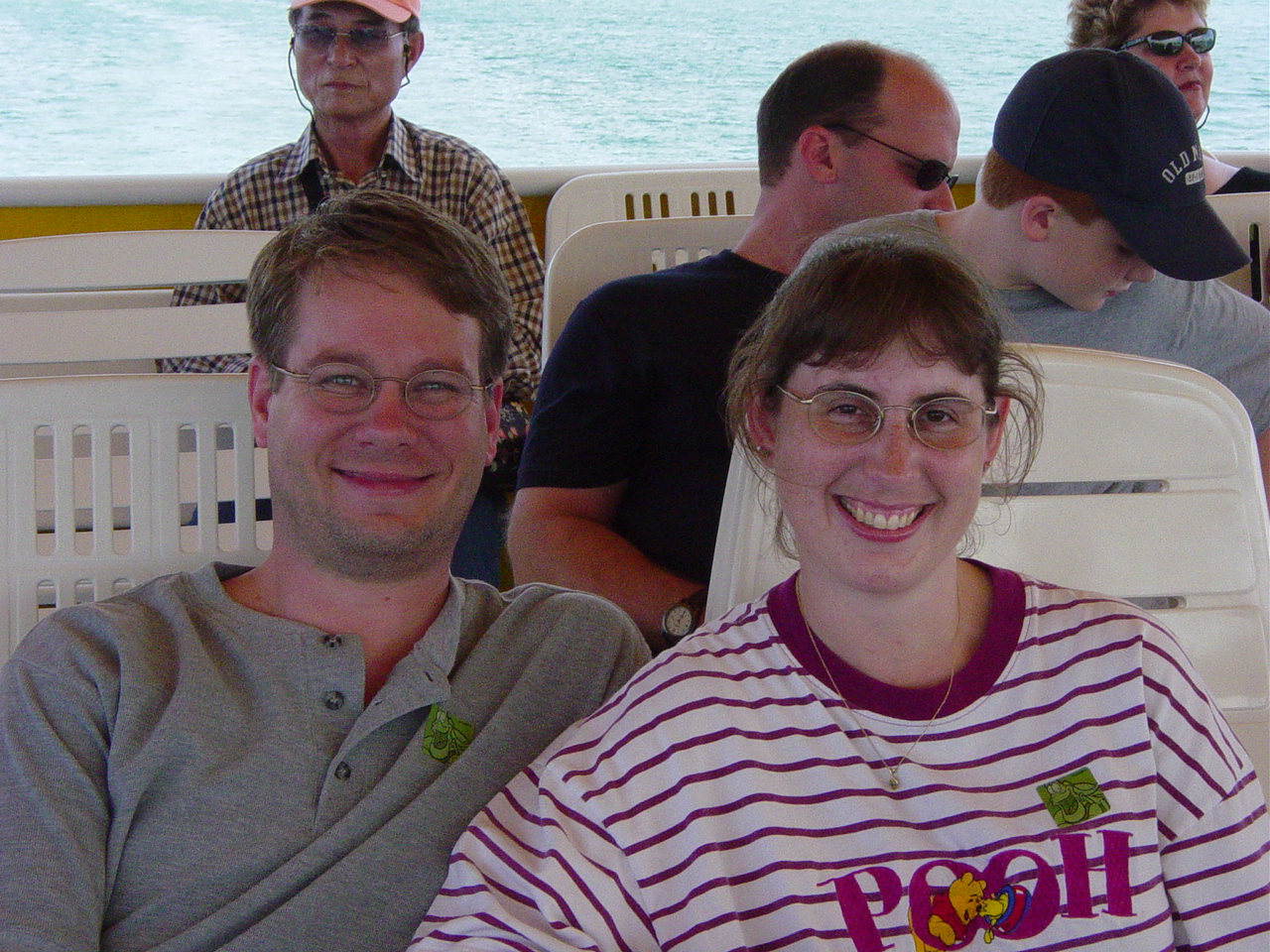 James and Julie relaxing in the shade