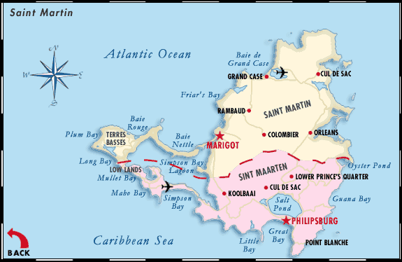 Map of St. Martin