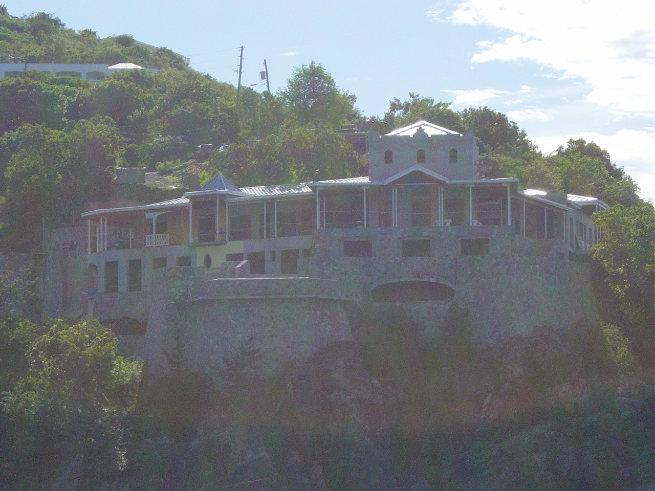 Stone house on cliff