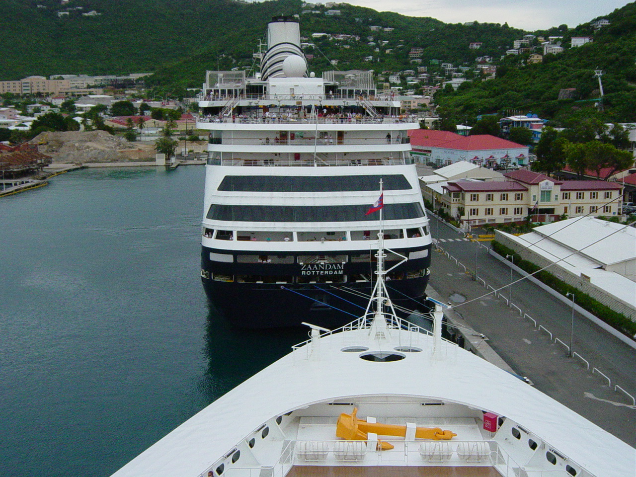 Aft portion of cruise ship