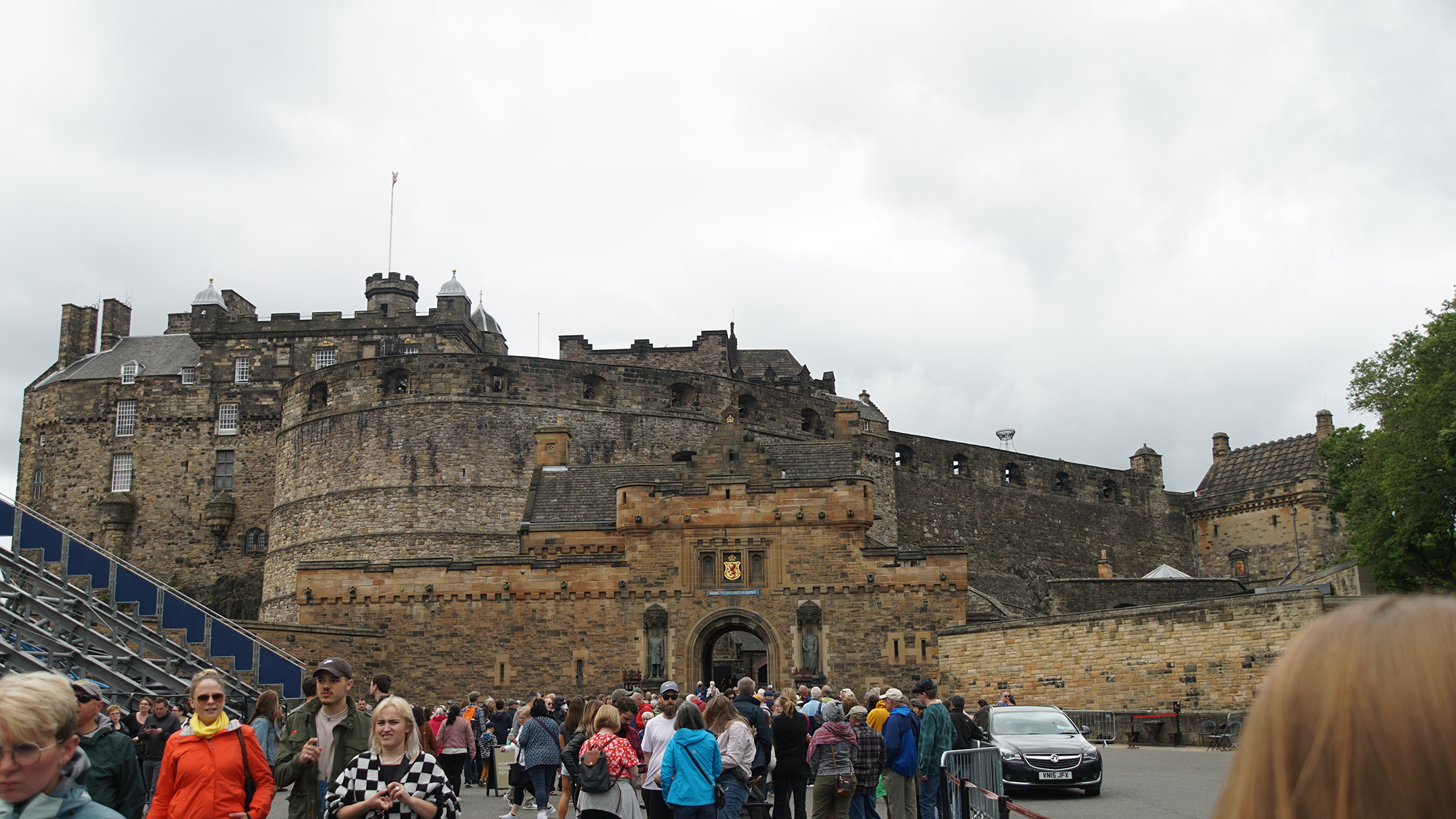 Fortified entry of stone castle