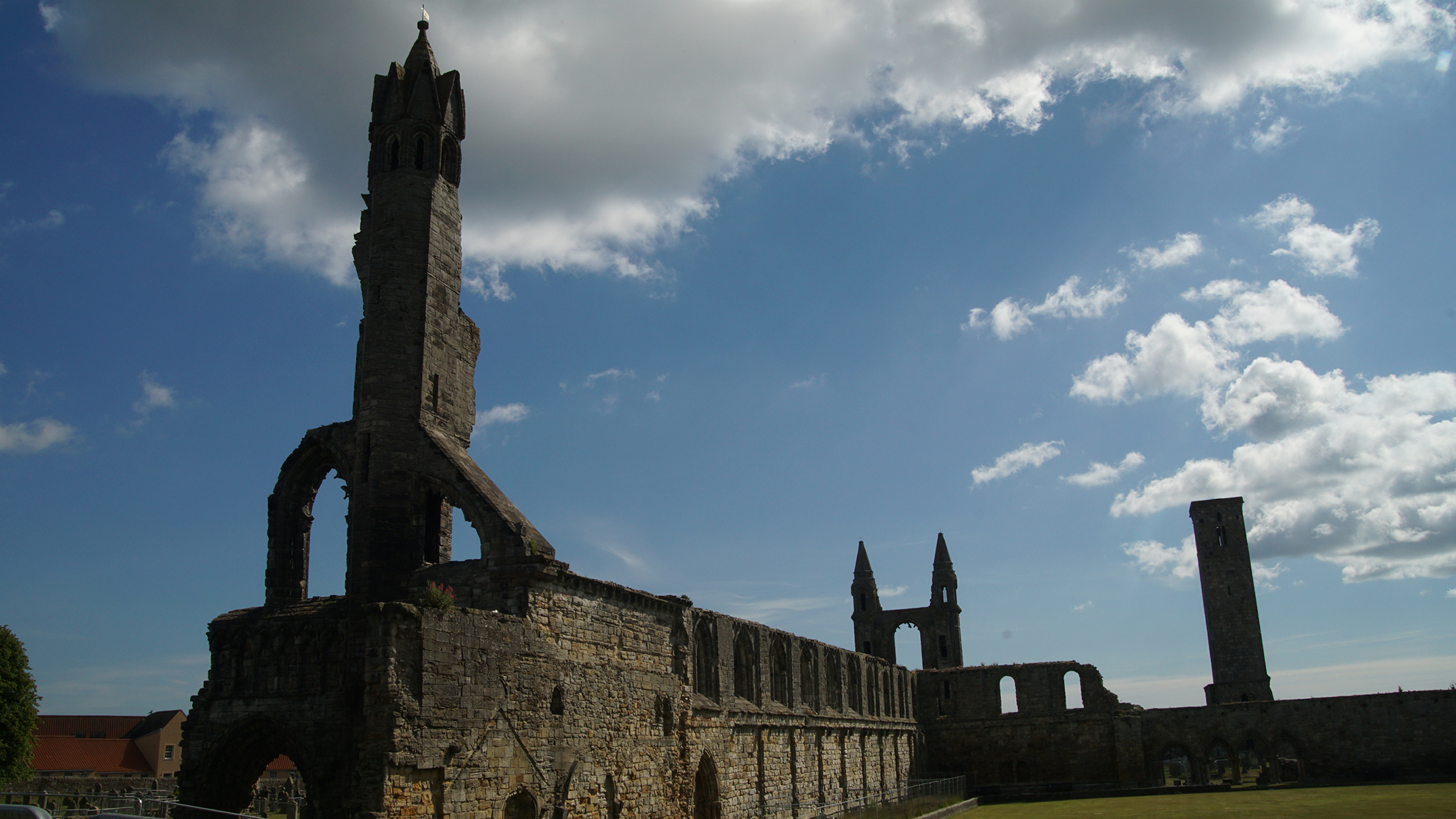 Stone ruins from a cathedral